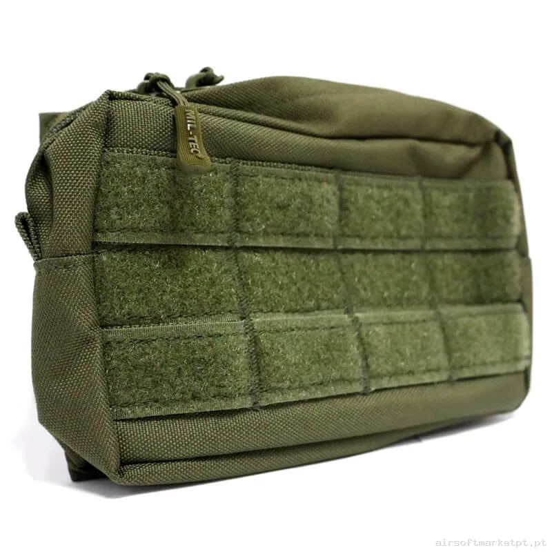 Pouch Multiusos Mil-Tec Pequeno C/MOLLE Frontal verde od — Coletes & Rigs — Airsoft Market PT