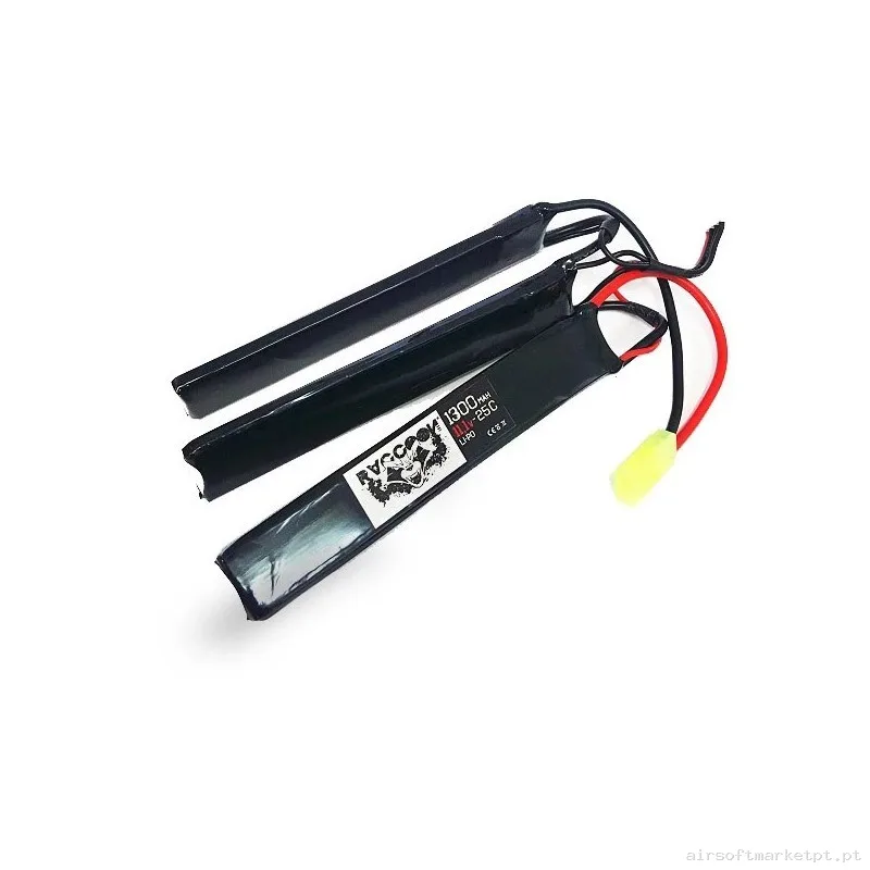 BATERÍA LIPO RACCOON 11.1 V 1300 MAH 25C - 3 MÓDULOS — Baterias & Carregadores — Airsoft Market PT