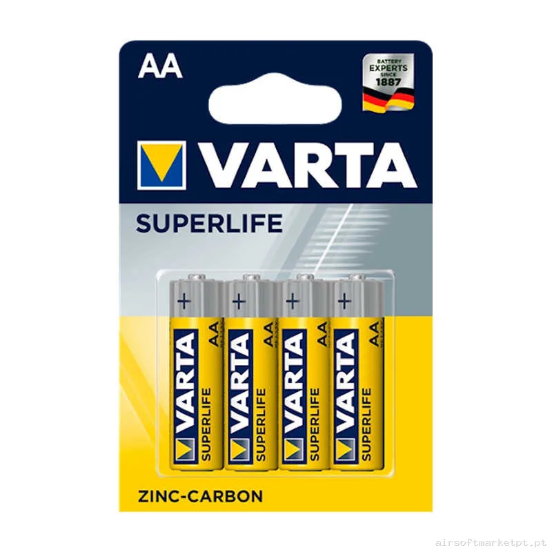 Pila Aa Varta Superlife Lr6 Pack 4u — Baterias & Carregadores — Airsoft Market PT