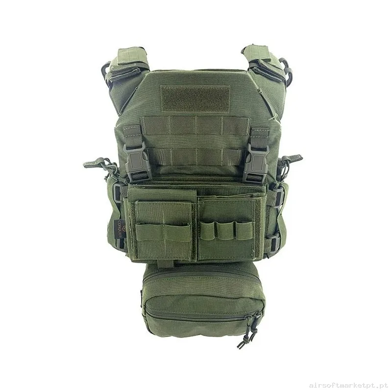 Chaleco MPC Conquer Full Set Verde OD — Coletes & Rigs — Airsoft Market PT