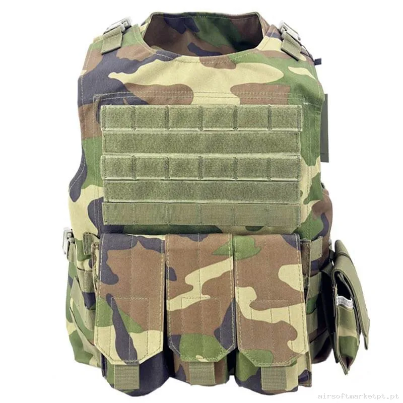 Colete Sixmm Fsbe Woodland — Coletes & Rigs — Airsoft Market PT