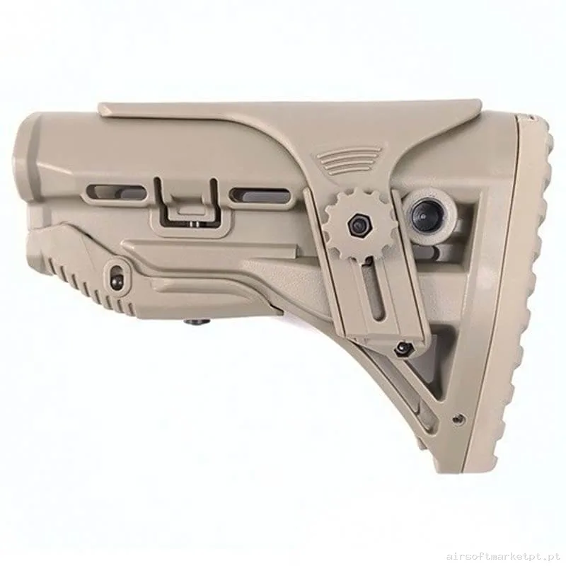 EXTERNO CORONHA SLEEK BUTTSTOCK OEM COM APOIO DE BUCHE TÁN — Acessórios & Componentes — Airsoft Market PT