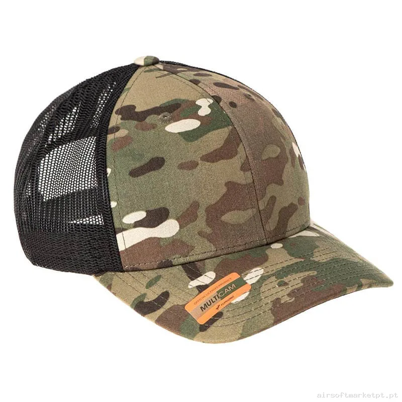 Gorra Snapback Retro Trucker multicam — Proteção Ocular & Facial — Airsoft Market PT