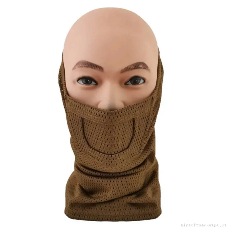 Máscara de Proteção Balaclava Cygnus Armory Face Warrior Gen.2 coyote — Proteção Ocular & Facial — Airsoft Market PT