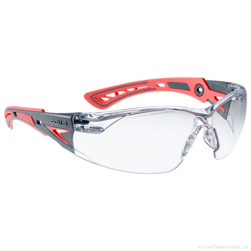 Óculos Bolle Rush+ Small Transparentes vermelhos — Proteção Ocular & Facial — Airsoft Market PT