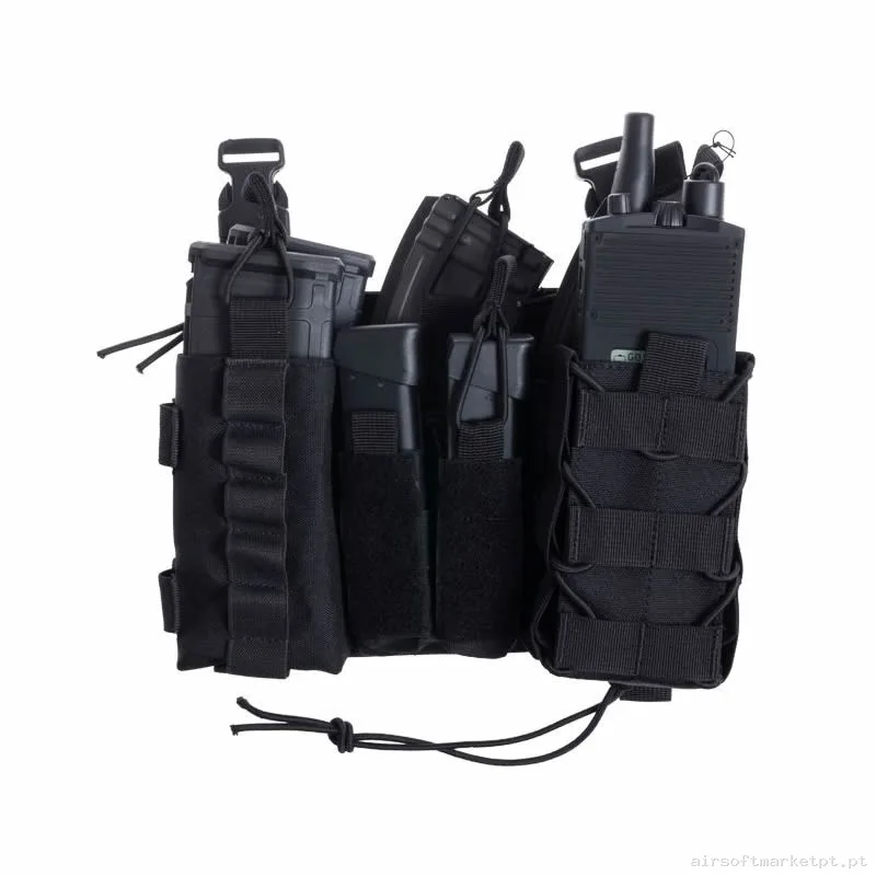 Painel Frontal Delta Tactics Force Mk1 Destacável preto — Coletes & Rigs — Airsoft Market PT