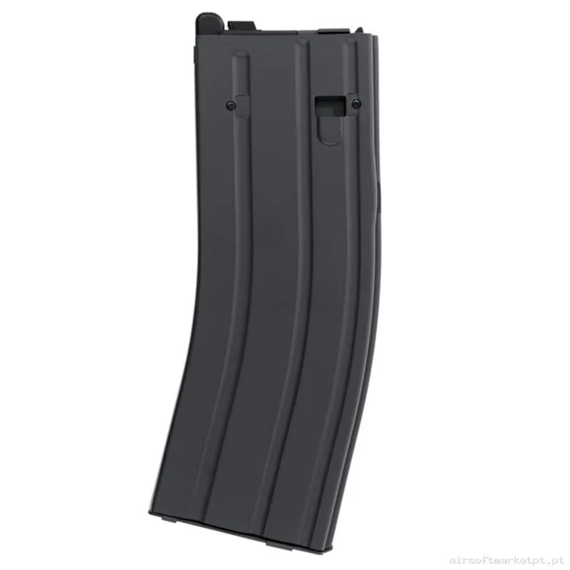 Magazine Réplica Lowcap M4 GBB Secutor MWS Metálico 35 Bbs preto — Carregadores / Magazines — Airsoft Market PT