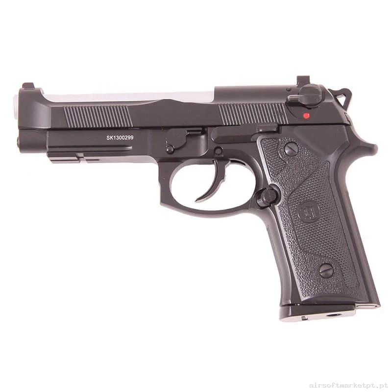 Réplica GBB Pistola Beretta M9 Kj Works Km9 Elite Ia Full Metal negra — Pistolas — Airsoft Market PT