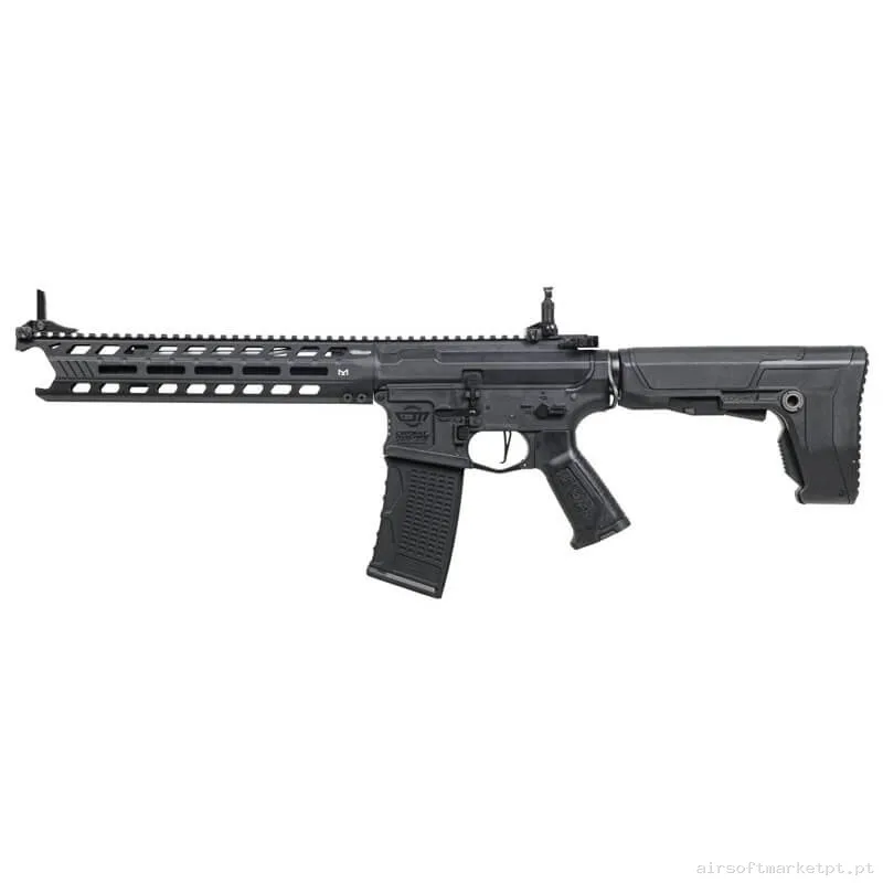 Réplica AEG M4 G&G Cm16 Predator M-Lok negra — Rifles de Assalto (AR/M4/AK) — Airsoft Market PT
