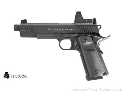 Colt 1911 Rudis Magna XII Secutor Preto — Pistolas — Airsoft Market PT