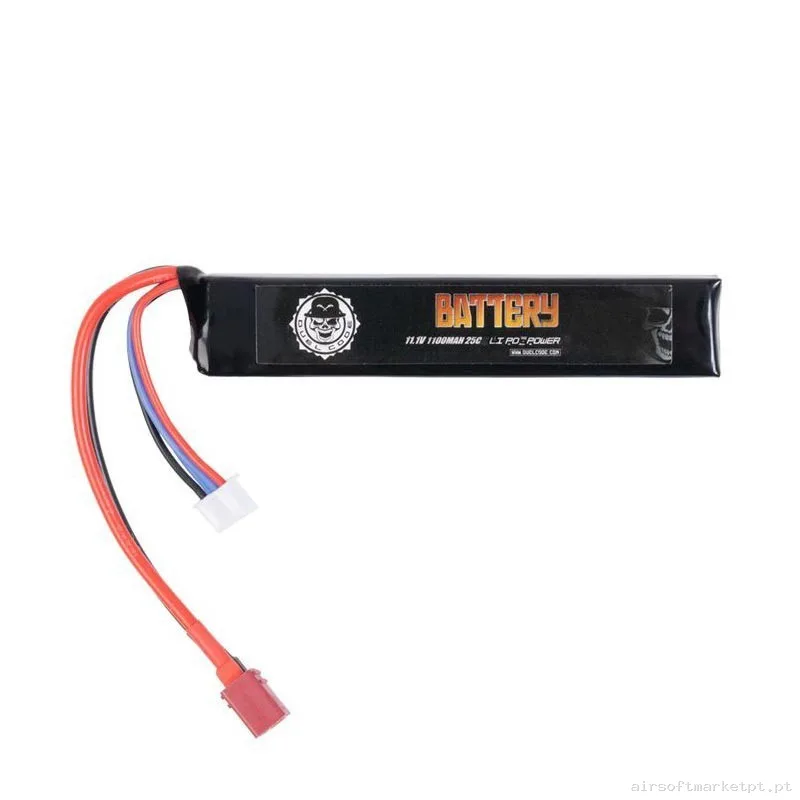 Batería Duel Code 11.1 V 1100 Mah 25c T-Dean — Baterias & Carregadores — Airsoft Market PT
