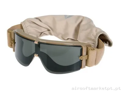 Oculos 3 Lentes Delta Tactics Tan — Proteção Ocular & Facial — Airsoft Market PT (foto 2)