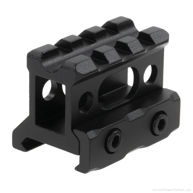 Externo Sobremontura RIS Duel Code Mod2 4 Slots preta — Acessórios & Componentes — Airsoft Market PT