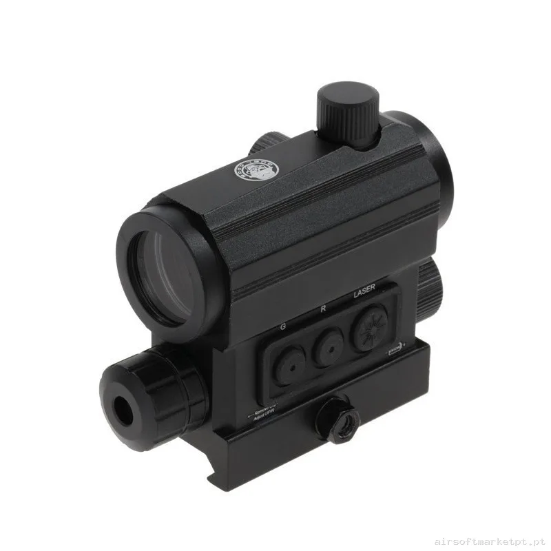 Red Dot T1 Punto Rojo 1x20 R4 + Láser Negro Duel Code — Miras & Ópticas — Airsoft Market PT