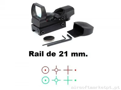 Mira Red Dot Eletrónica Samurai Zasdar — Lanternas & Lasers — Airsoft Market PT