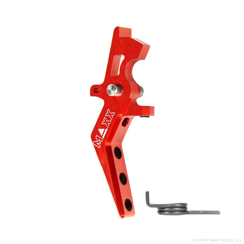Interno Gatilho Ver.2 Maxx Model Style a Advanced Speed Alumínio CNC vermelho — Peças Internas (AEG) — Airsoft Market PT