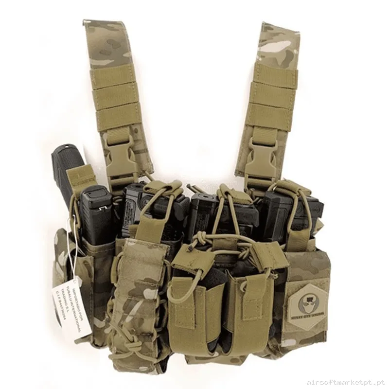 Chest Rig Combat Multicam — Coletes & Rigs — Airsoft Market PT