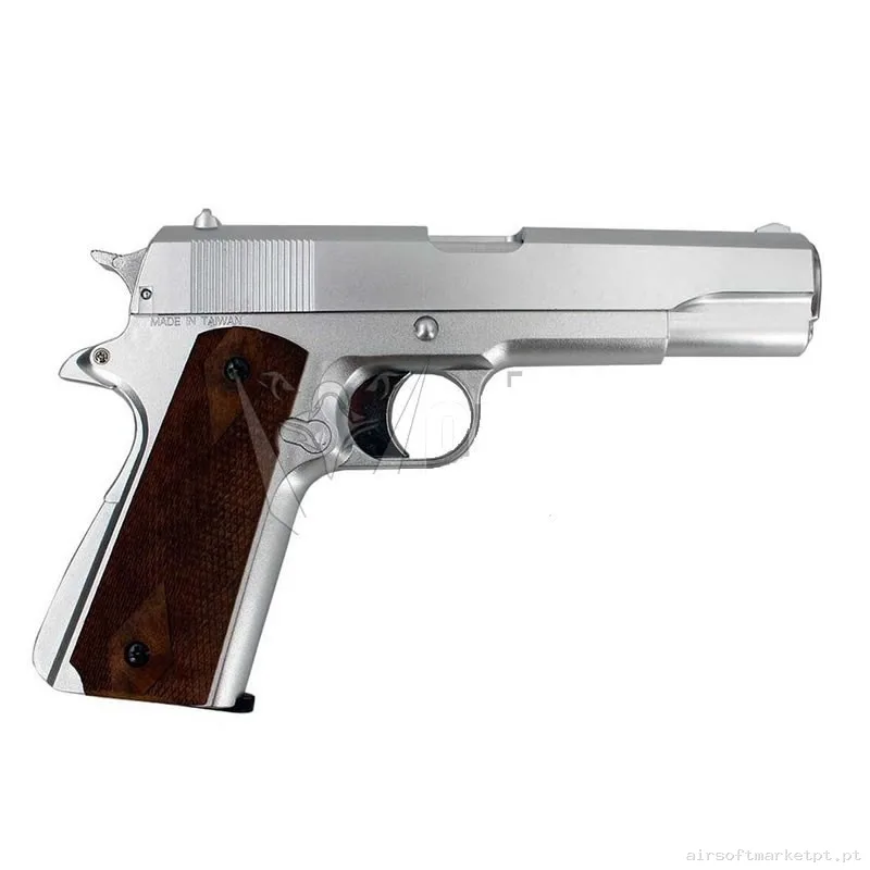 PISTOLA HFC 1911A1 HG-121S GAS PLATA — Pistolas — Airsoft Market PT (foto 2)