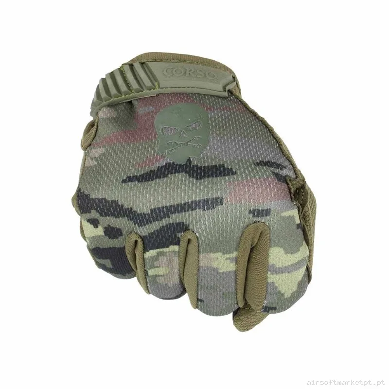 Guante Corso Skull Mk2 Pixelado Boscoso - M — Gear Táctico — Airsoft Market PT (foto 2)