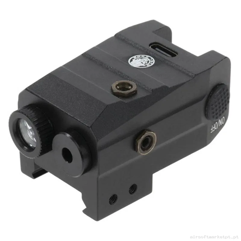 Ponto vermelho Duel Code Trilho Picatinny com Lanterna L2 — Lanternas & Lasers — Airsoft Market PT