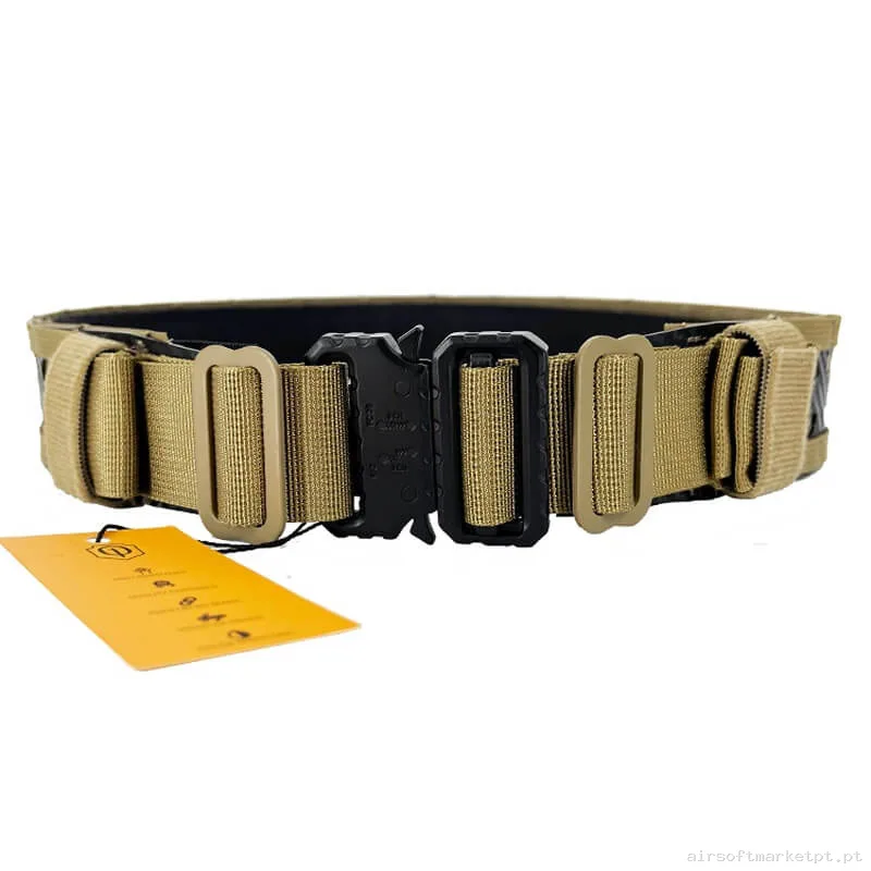 Cinturão tático MOLLE Conquer Fl Belt tan — Gear Táctico — Airsoft Market PT