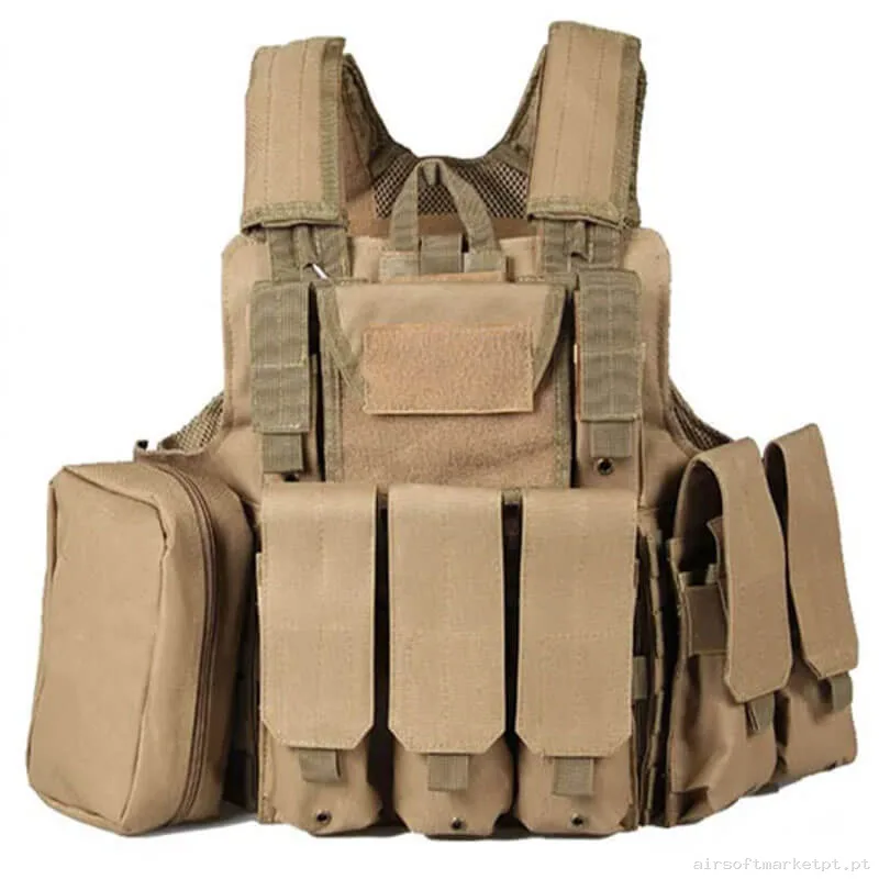 Colete Tático Ciras Oem tan — Coletes & Rigs — Airsoft Market PT