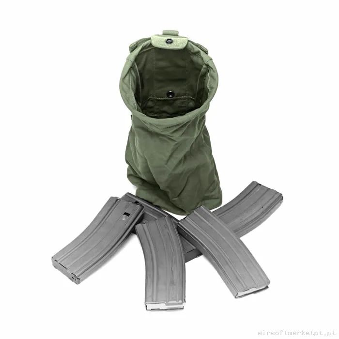 Pouch Bolsa Descarga Enrollable Warrior Assault Slimline Folding Dump Pouch verde od — Coletes & Rigs — Airsoft Market PT