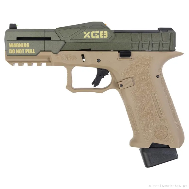 Réplica GBB Pistola G17 Poseidon Mix Series P1-Odt tan/Verde od — Pistolas — Airsoft Market PT
