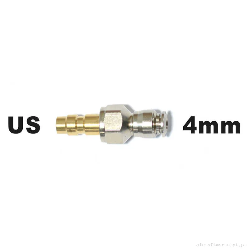 Adaptador HPA Masculino Us Mancraft Para Adaptador Macroline De 4mm — HPA & Linhas — Airsoft Market PT