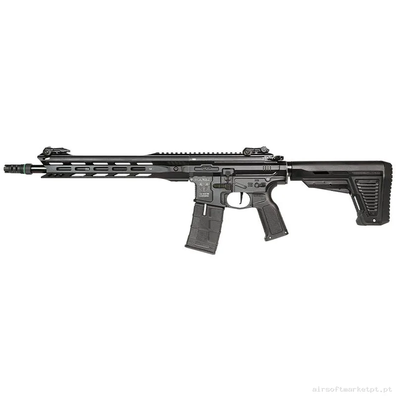 Réplica airsoft AEG M4 ICS EBB Cxp-Mars.ii Carabina S3 ETU preta — Rifles de Assalto (AR/M4/AK) — Airsoft Market PT