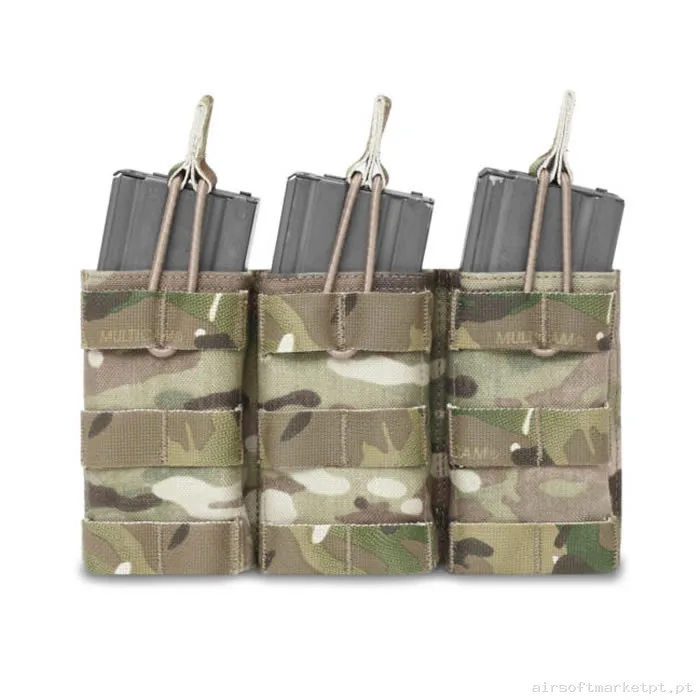 Pouch Magazine Pouch Triple M4 Warrior Assault Open Top multicam — Coletes & Rigs — Airsoft Market PT