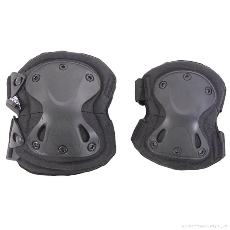 JOELHEIRAS E COTOVELOS XX DELTA TACTICS PRETOS — Vestuário (Fardas) — Airsoft Market PT