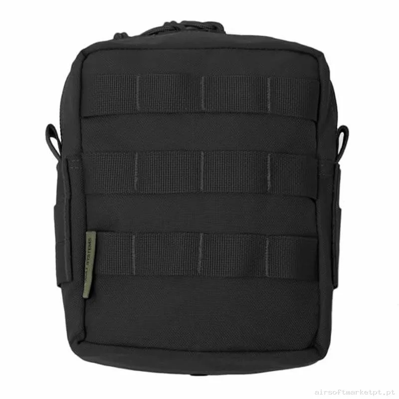 Pouch Multiusos Warrior Assault Medium Utility C/MOLLE Delantero negro — Coletes & Rigs — Airsoft Market PT