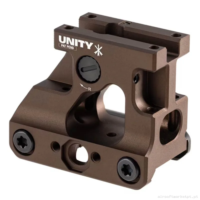 Externo Montura RIS PTS Unity Tactical Fast Mro Mount Bronze — Acessórios & Componentes — Airsoft Market PT