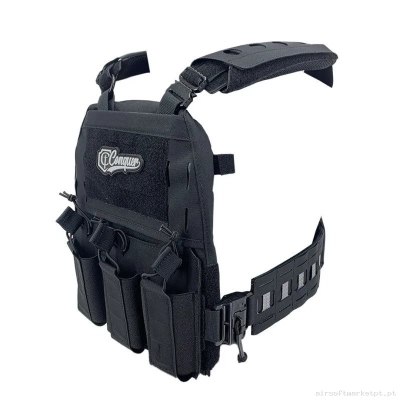 Chaleco Conquer MTPC Negro — Coletes & Rigs — Airsoft Market PT (foto 2)