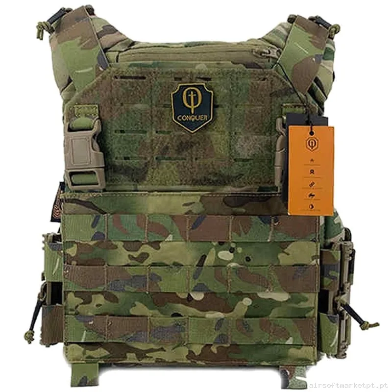 CHALECO CONQUER CQR GEN2 VEST MULTICAM — Coletes & Rigs — Airsoft Market PT