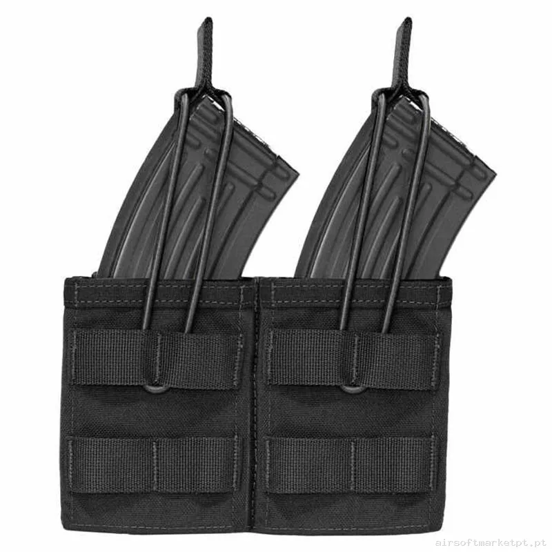 Pouch Magazine Pouch Doble Ak Warrior Assault Open Top negro — Coletes & Rigs — Airsoft Market PT