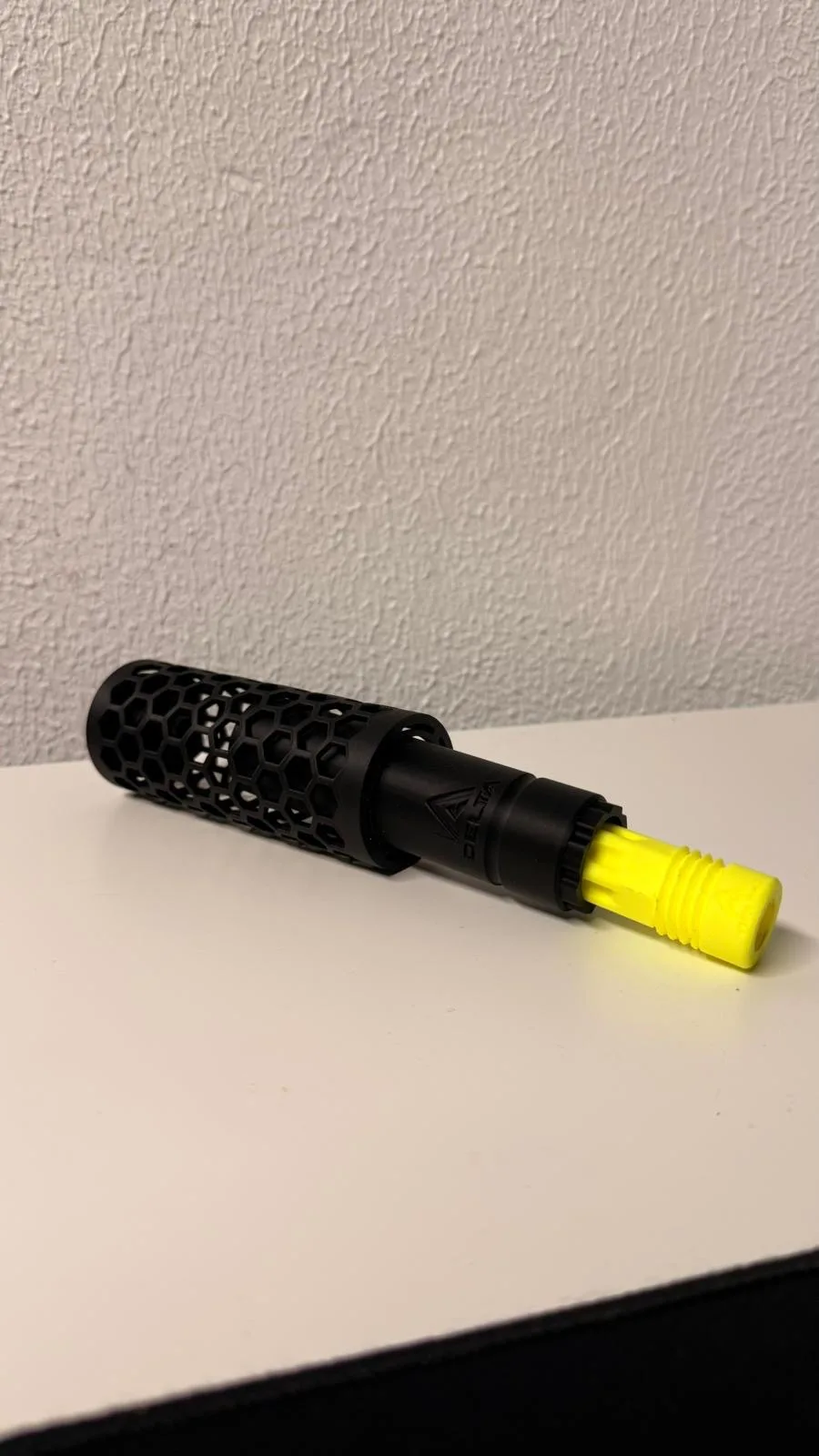 Kit completo Flash Hider legal + capa duas partes + coronha/stock em amarelo fluorescente - foto 5