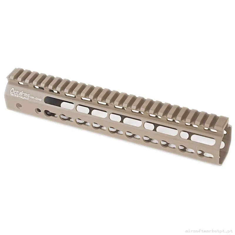 Externo Guardamão Keymod Ares Amoeba Octarms 10" tan — Acessórios & Componentes — Airsoft Market PT