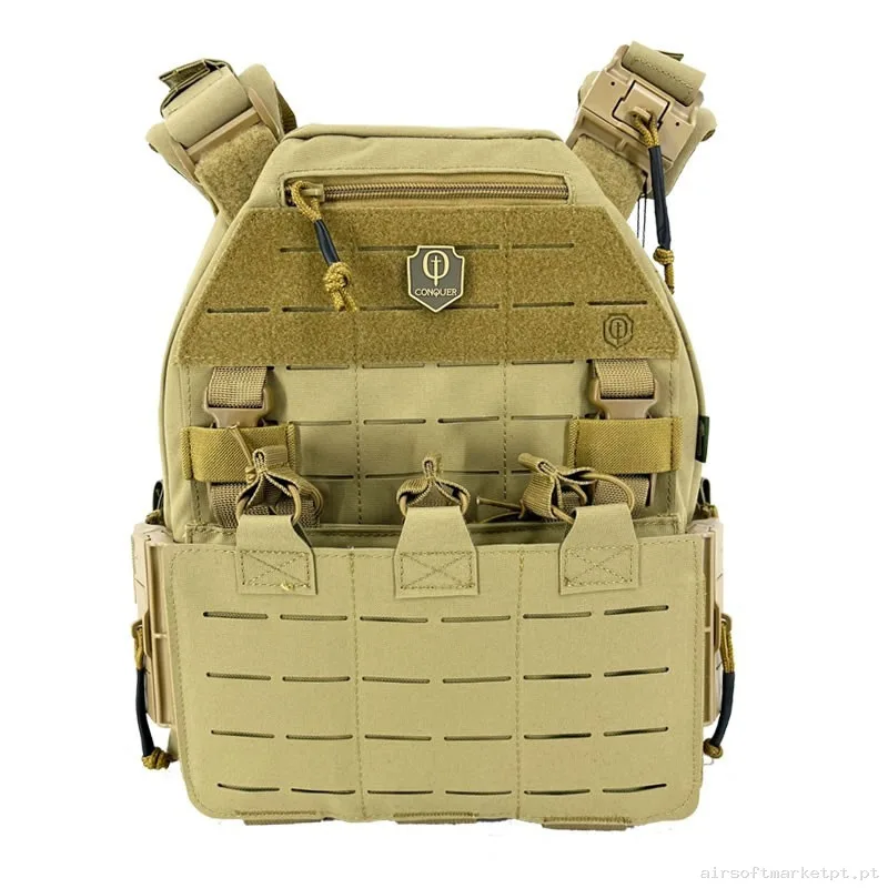 CHALECO CONQUER MQR VEST TAN — Coletes & Rigs — Airsoft Market PT