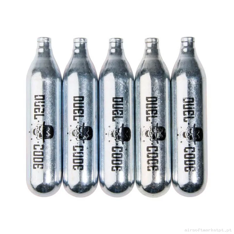 Bombona CO2 12gr Pacote Duel Code 5u — Gás & CO2 — Airsoft Market PT