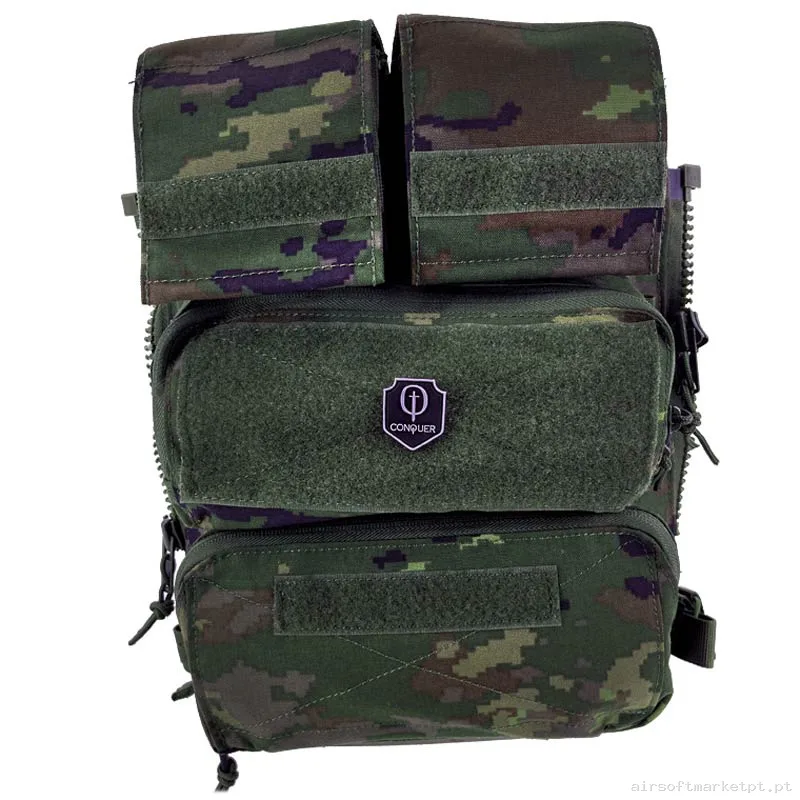 Painel Traseiro Conquer C2 Elite Boscoso Pixelado — Coletes & Rigs — Airsoft Market PT