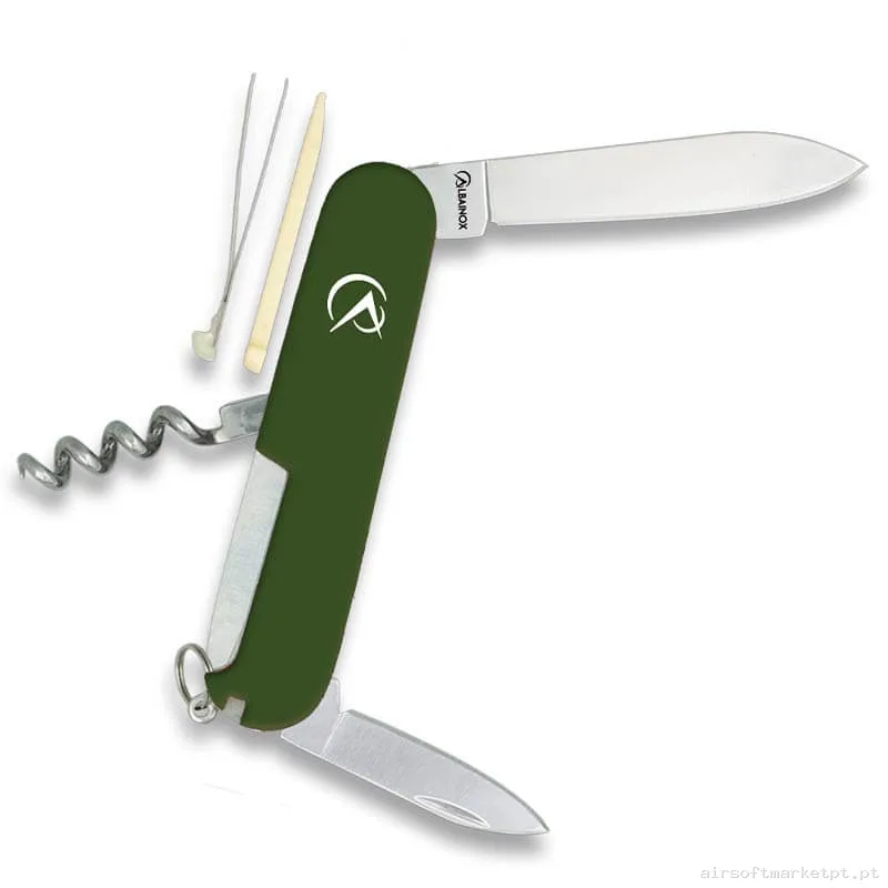 Faca Multifuncional Albainox Aço Inox 6.7cm para Camping 11134 — Ferramentas — Airsoft Market PT