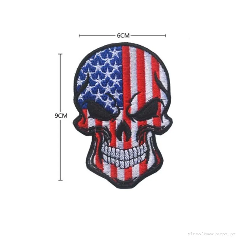 PARCHE BANDERA USA ROJA Y AZUL — Patches & Decoração — Airsoft Market PT