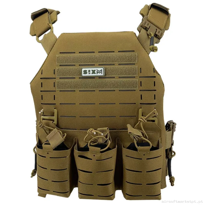 Colete Sixmm Corte a Laser Llc tan — Coletes & Rigs — Airsoft Market PT