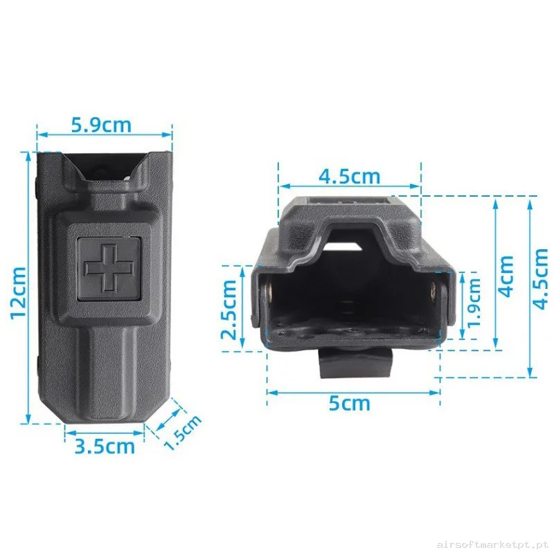Pouch Rígido Porta Torniquete Negro BL08 — Coletes & Rigs — Airsoft Market PT (foto 2)