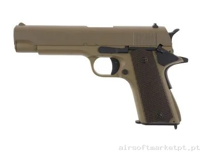 Colt 1911 CM123  CYMA Tan — Pistolas — Airsoft Market PT