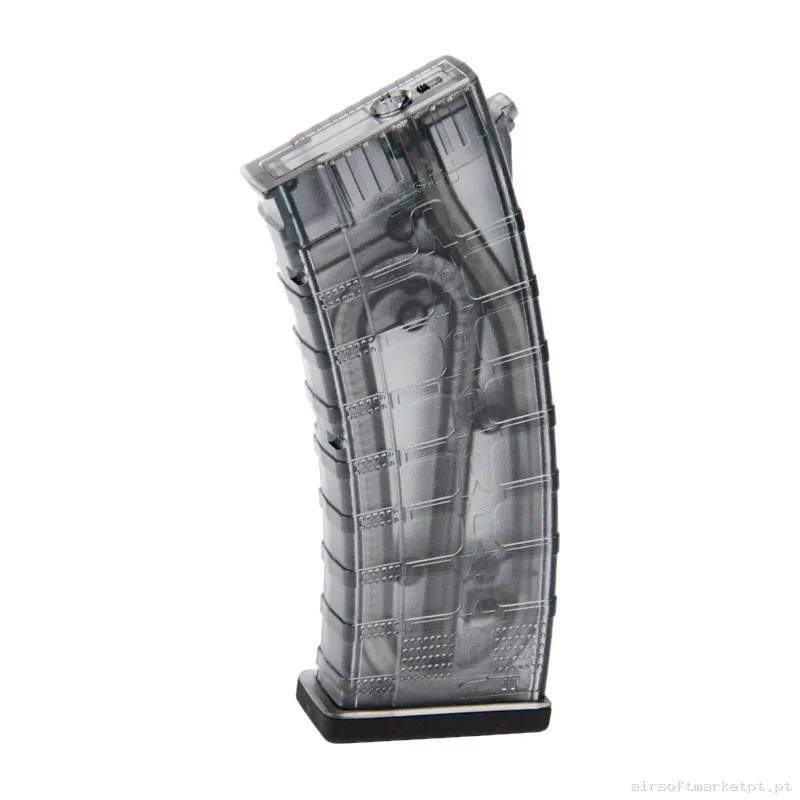 Magazine Réplica Midcap Ak G&G Rk74 T/E/CQB Polímero 115 Bbs Transparente — Carregadores / Magazines — Airsoft Market PT