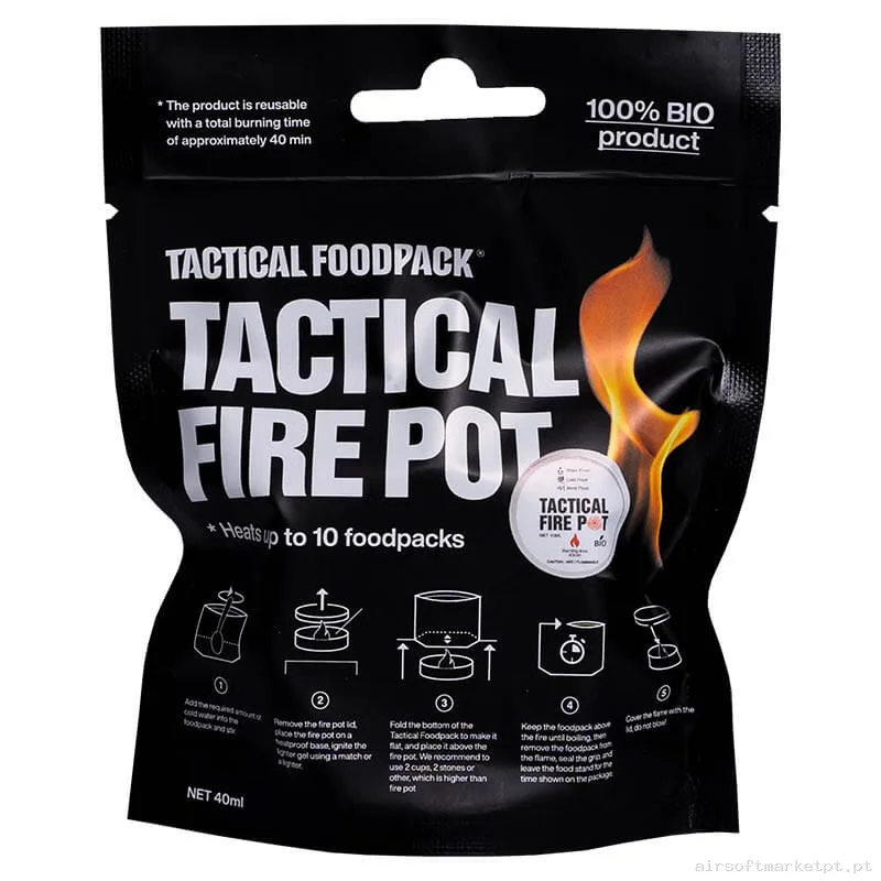 Gel para Acender Fogo Tactical Foodpack Fire Pot Reutilizável — Outros — Airsoft Market PT