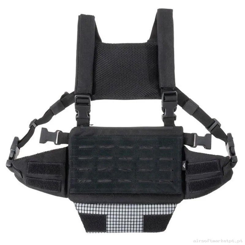 Chaleco Chest Rig Delta Tactics Speedsoft V1 Negro — Coletes & Rigs — Airsoft Market PT
